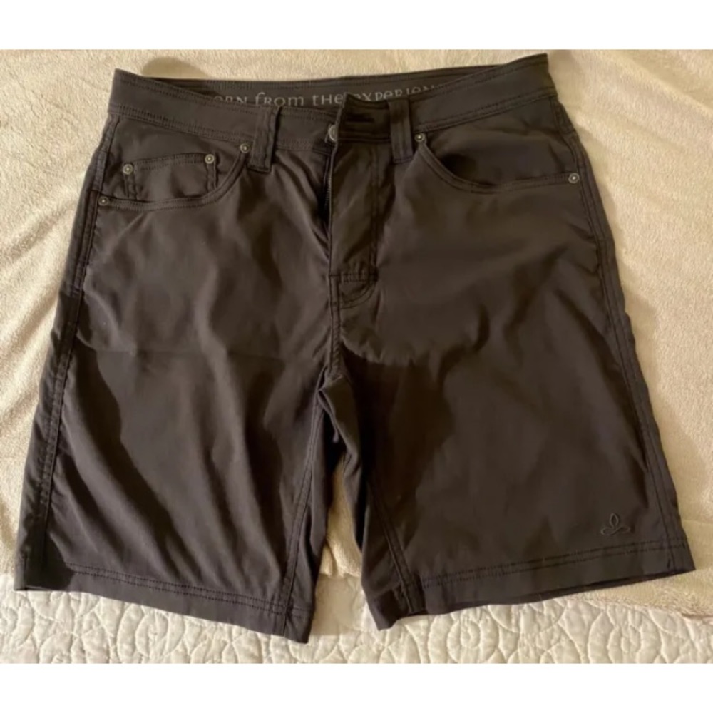 Prana mens casual gray shorts size 32